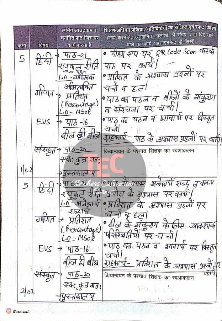 shikshak diary february 2023