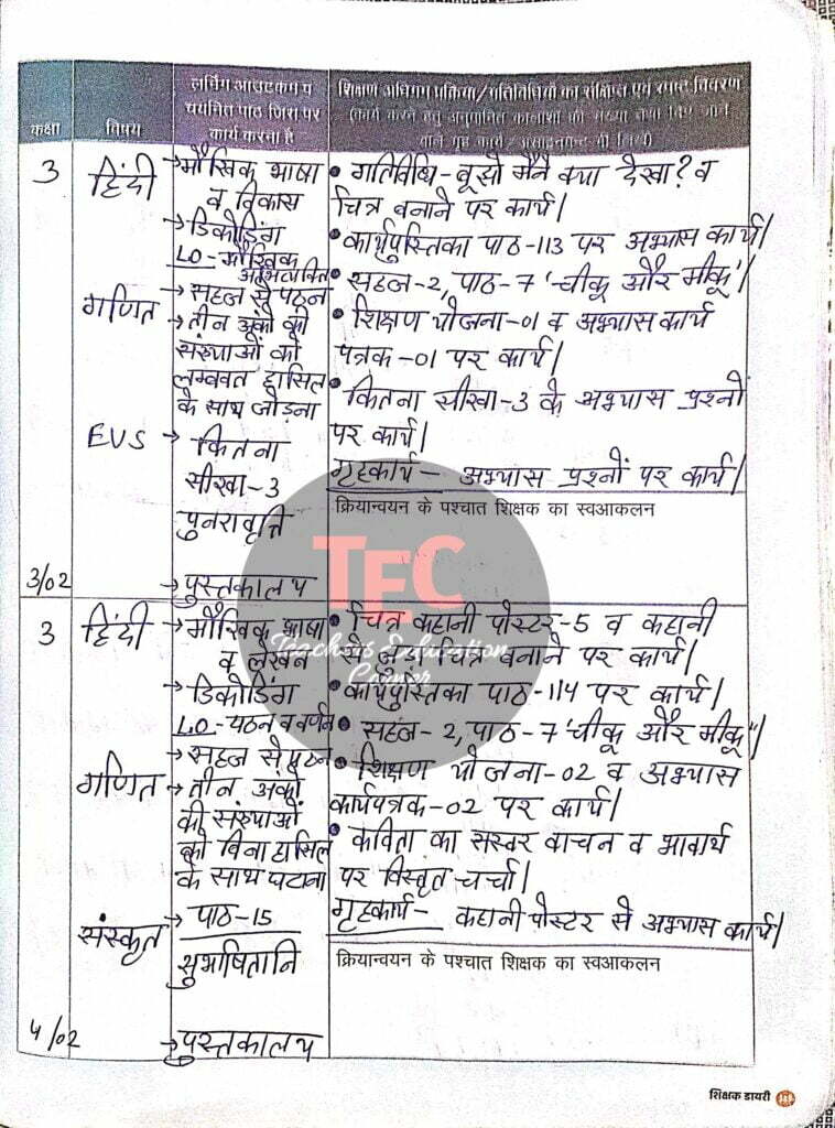 shikshak diary february 2023