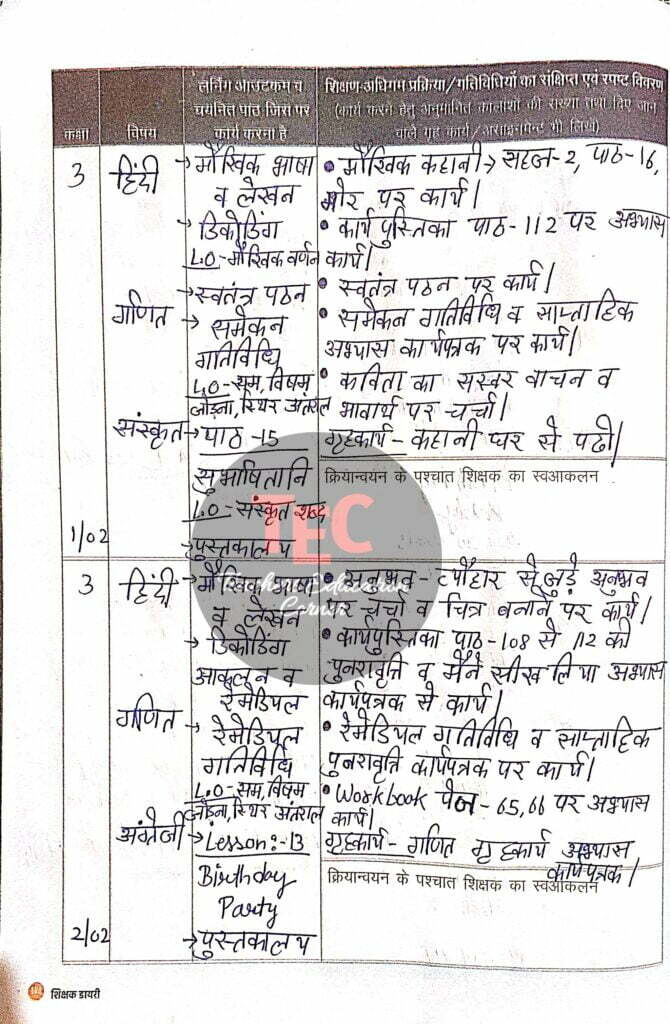 shikshak diary february 2023