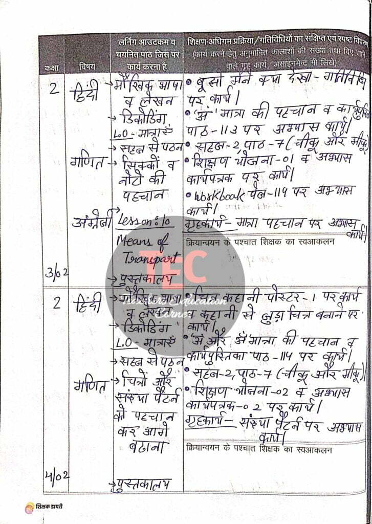 shikshak diary february 2023