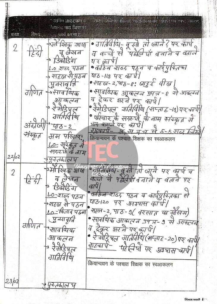 shikshak diary february 2023