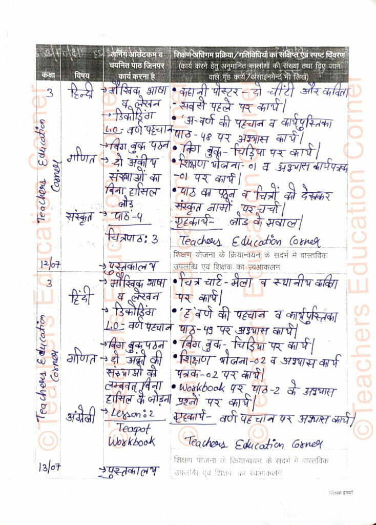 shikshak-diary-class-3-pdf-12-to-13-july-2023