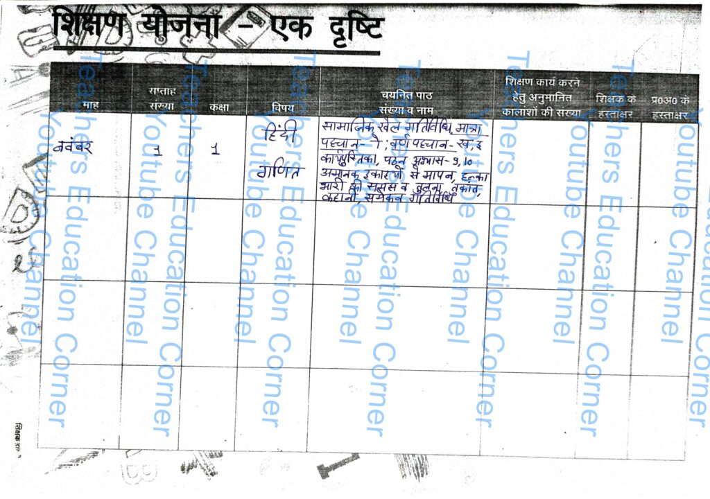 Shikshak diary class 1 pdf 1 to 2 october 2023