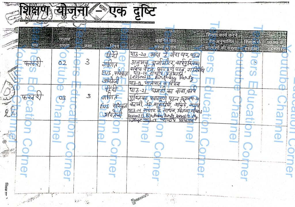 Shikshak diary class 3 pdf 16 to 17 February 2024