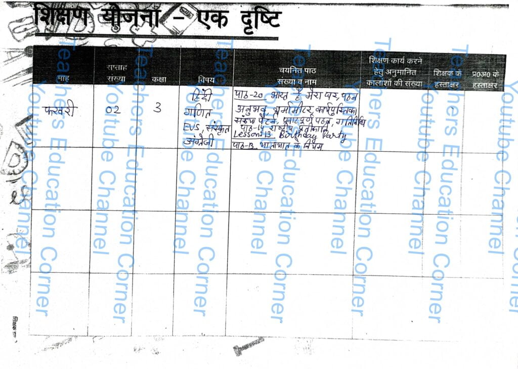 Shikshak diary class 3 pdf 5 to 6 February 2024