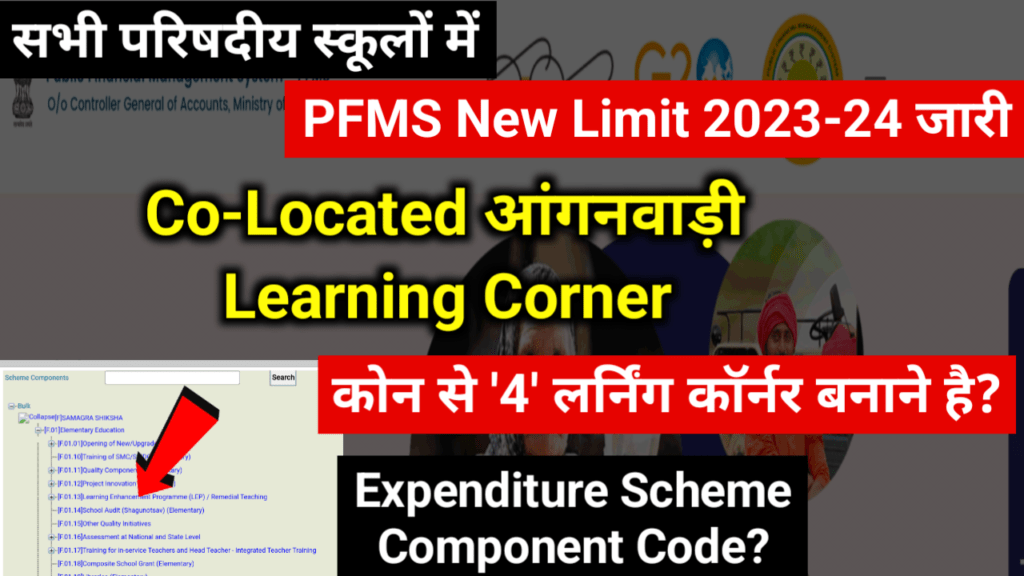 pfms composite grant 2023-24 co located anganwadi limit