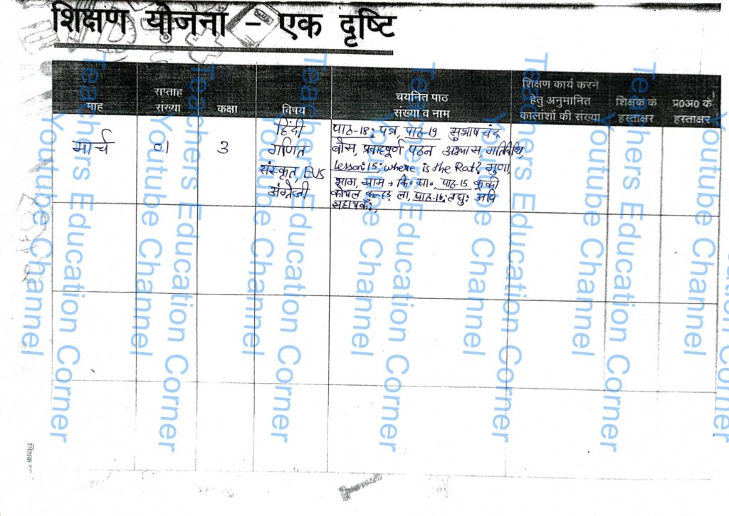 Shikshak diary class 3 pdf 8 to 9 March 2024