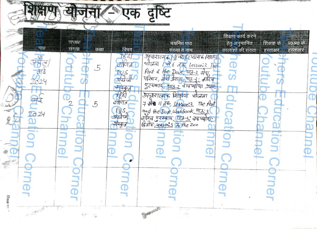 Shikshak diary class 5 pdf 10 to 11 May 2024