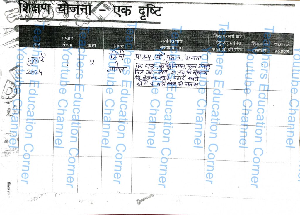 Shikshak diary class 2 pdf 5 to 6 July 2024