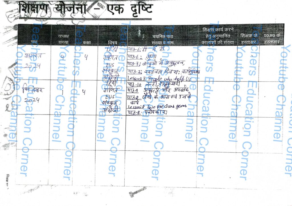 Shikshak diary class 4 pdf 2 to 3 September 2024