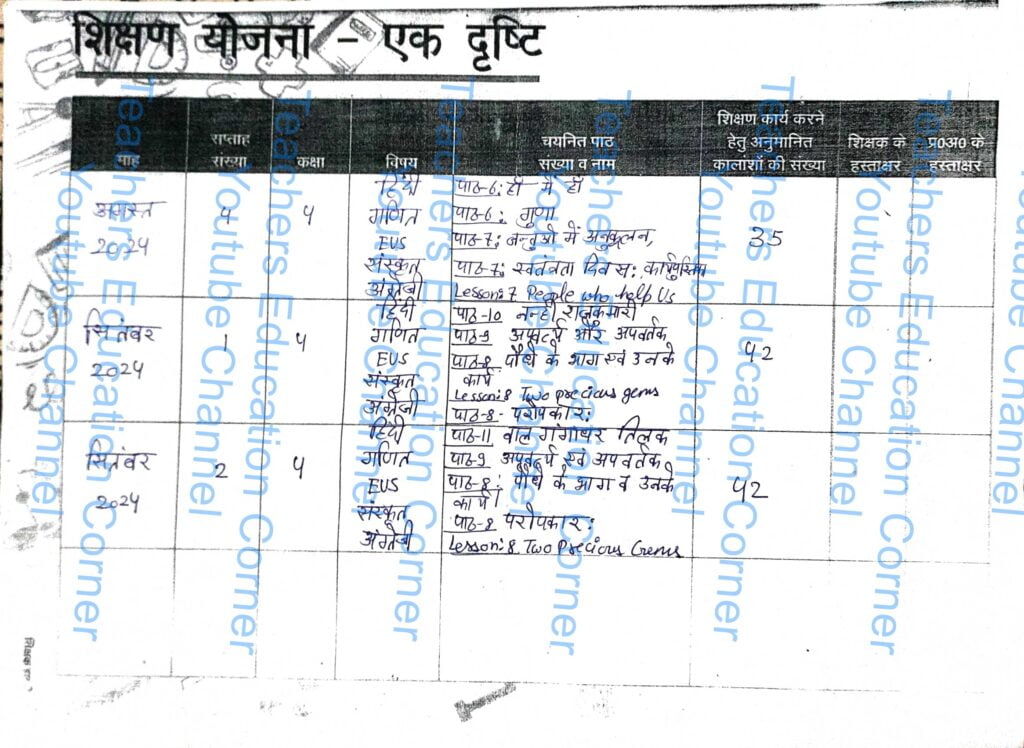 Shikshak diary class 4 pdf 13 to 14 September 2024